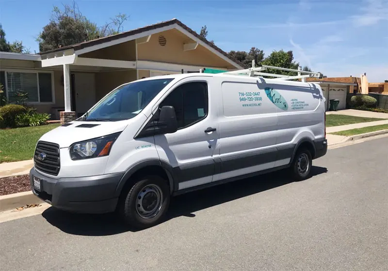 AC Cool Service Vehicle in Orange County, CA